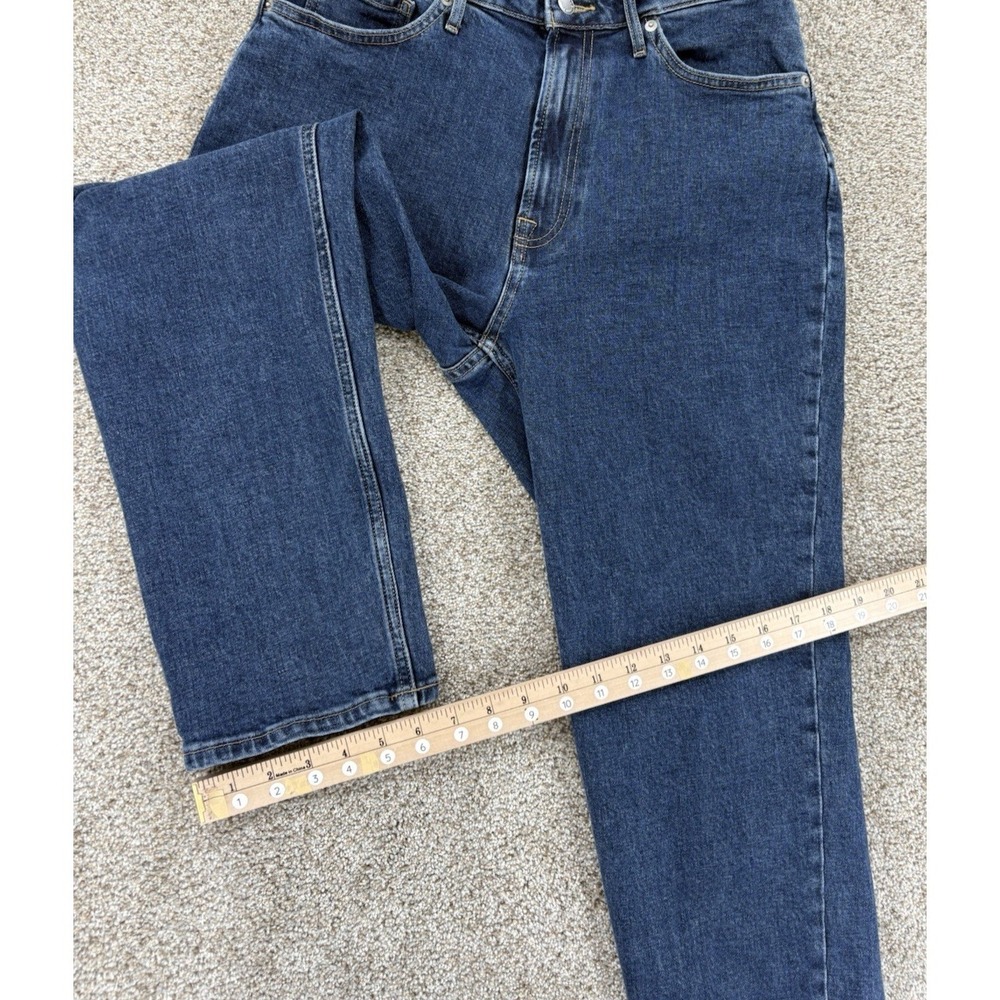 Everlane Curvy Cheeky Straight Crop Jeans Women's 29 Blue Organic Cotton Stretch - Picture 11 of 11